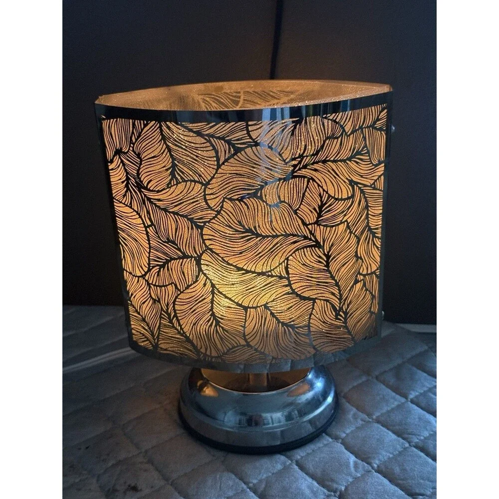 Yankee Candle Scenterpiece Electric Wax Warmer Silver Leaf Pattern Easy Meltcup